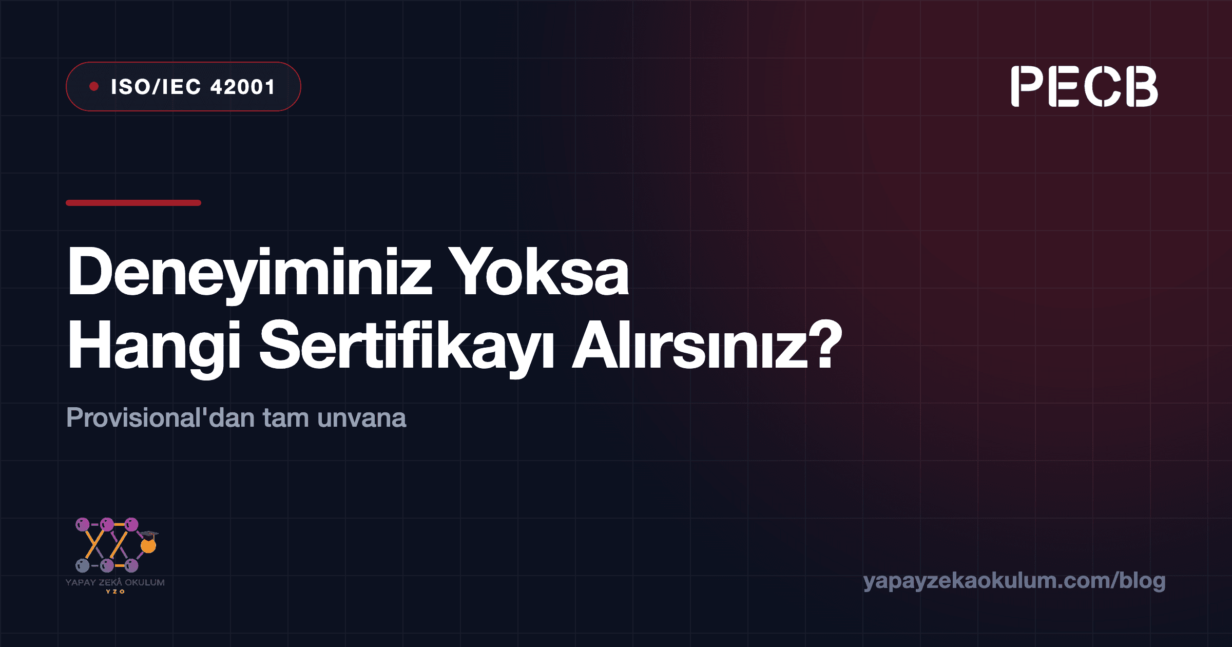 ISO/IEC 42001 Lead Implementer: Yapay Zekâ Deneyiminiz Yoksa Hangi Sertifikayı Alırsınız?