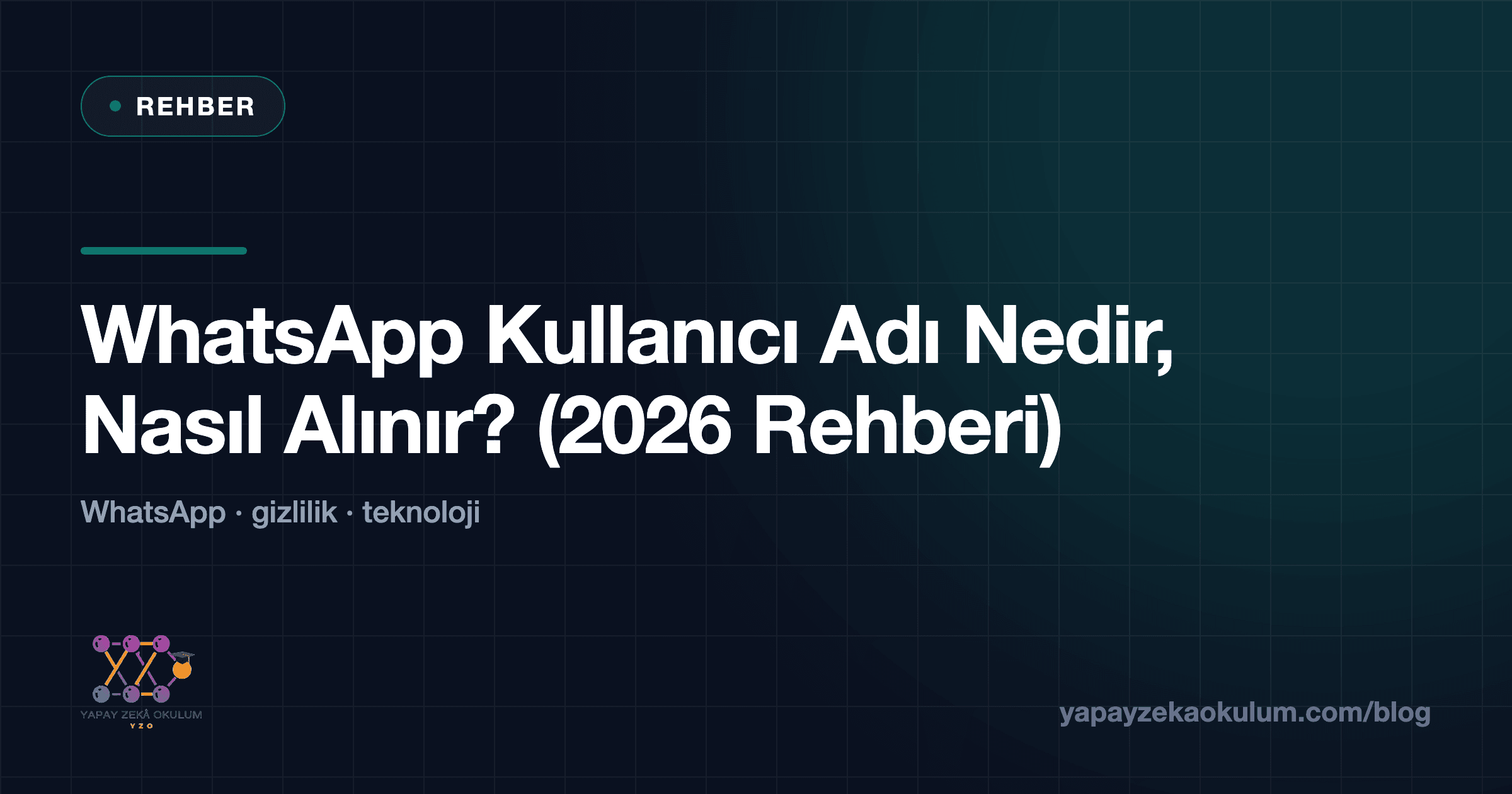 WhatsApp Kullanıcı Adı Nedir, Nasıl Alınır? (2026 Rehberi)