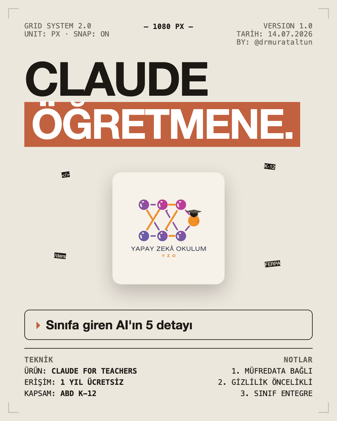 Claude for Teachers Nedir? Anthropic'in Öğretmenlere Ücretsiz Yapay Zekası (2026)